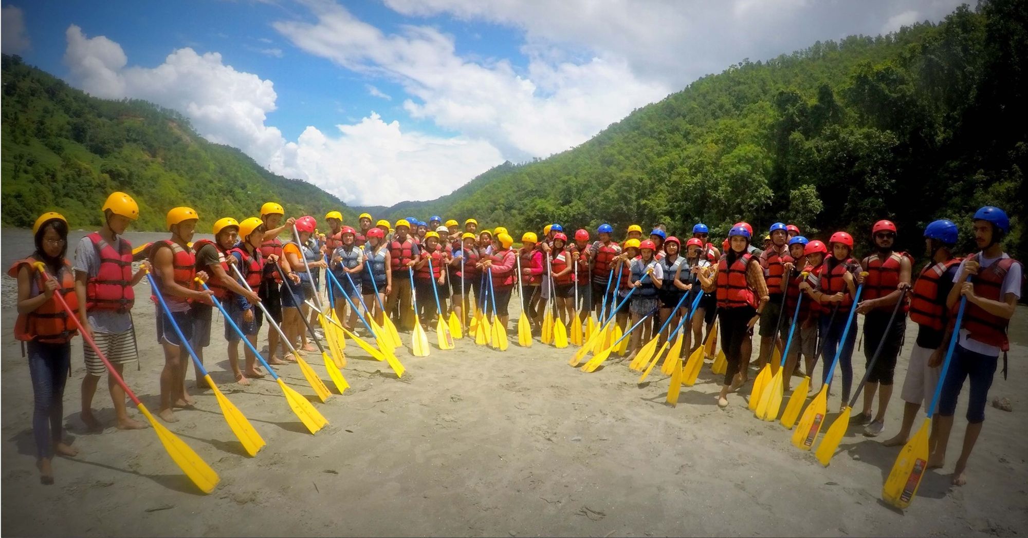 I fell in Bhotekoshi rafting...