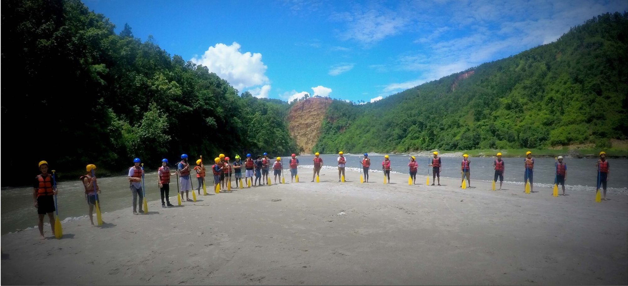 I fell in Bhotekoshi rafting...