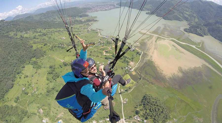 Paragliding in Pokhara