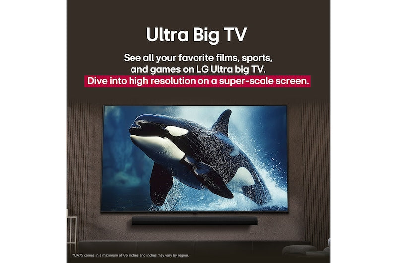 LG 65 Inch 4K UHD AI Smart LED TV 65UA8450PSA HDR10 (2025)