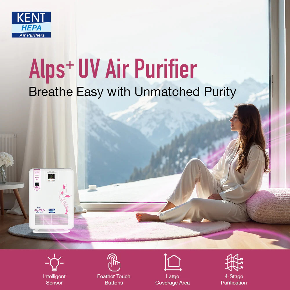 KENT Alps+ UV Air Purifier Smart HEPA Air Purifier with UV LED