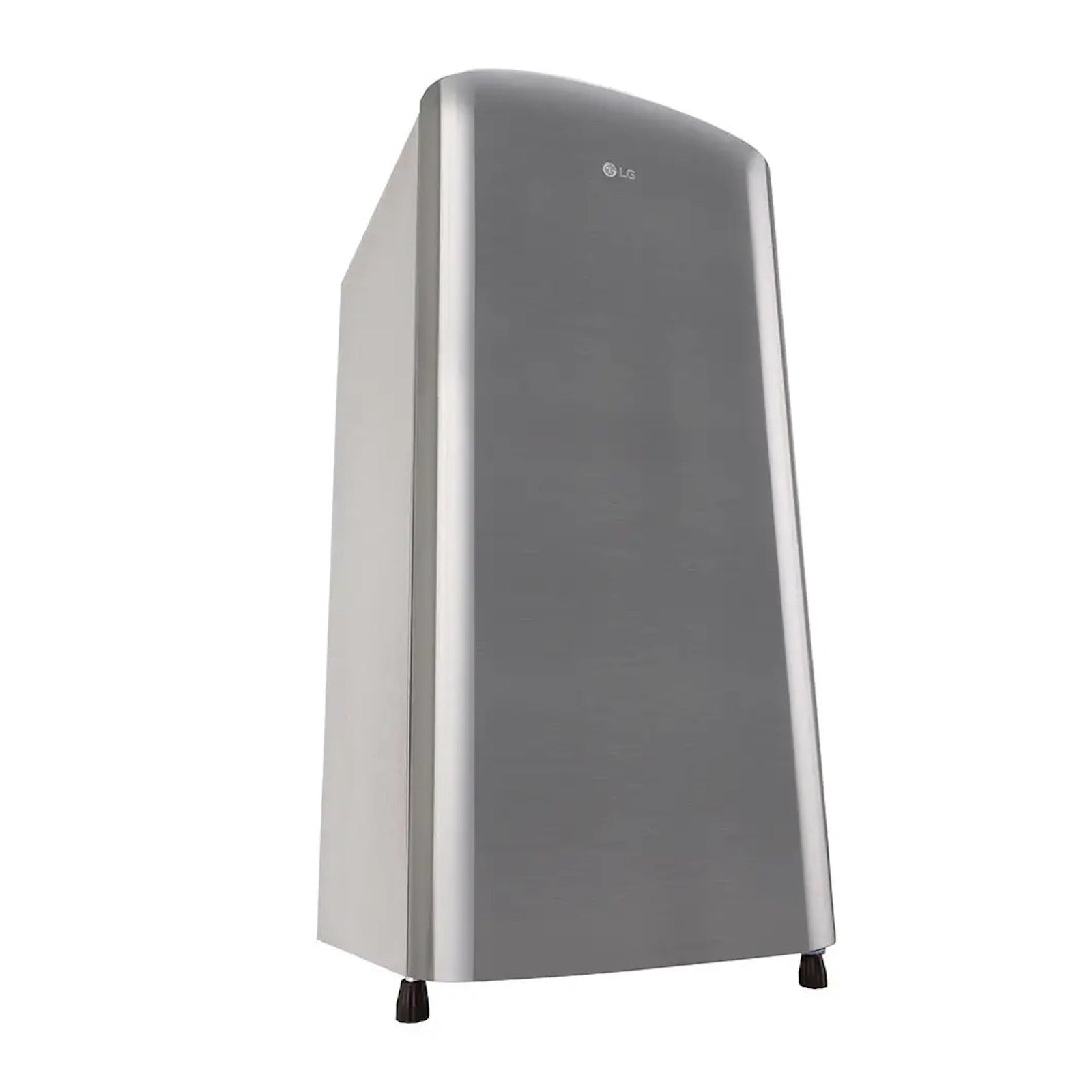 Side view of LG 190L Single Door Refrigerator GL-B201ALLB with premium blue pattern finish
