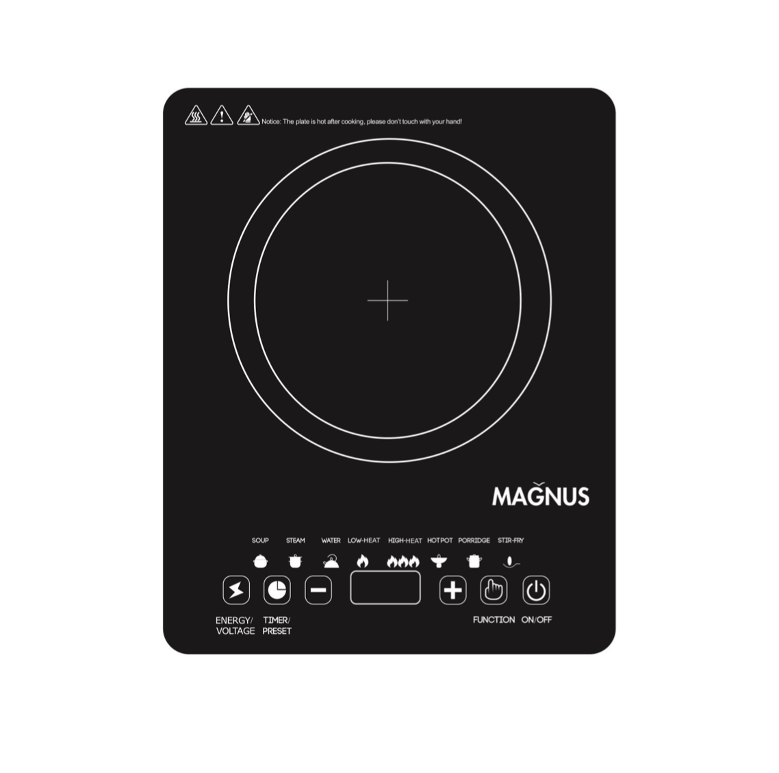 Magnus MAG-IND26-TB 2000W Induction Cooker | Precision Sensor Touch Control
