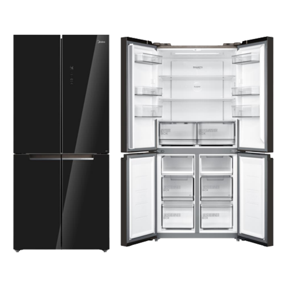 Midea MDRF633MIF22 | 519 L 4-Door Inverter Multi-Door Refrigerator | Smart WiFi & Inverter Quattro Technology