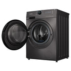 Premium Midea 10kg Front Load Washing Machine MF200W100WB in Titanium finish, featuring a large capacity drum and smart Lunar Dial interface