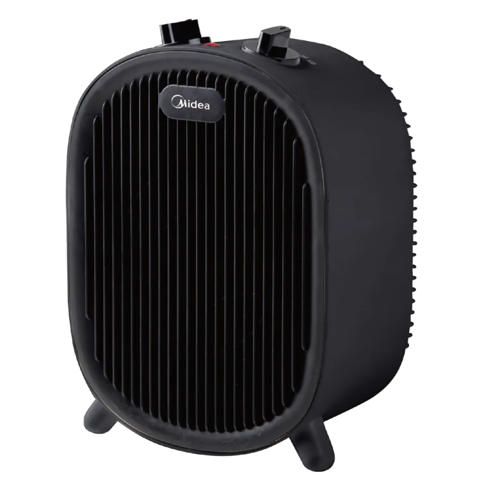 Midea NF20-20A 2000W Fan Heater | Adjustable Thermostat & Overheat Protection | Compact Room Heater
