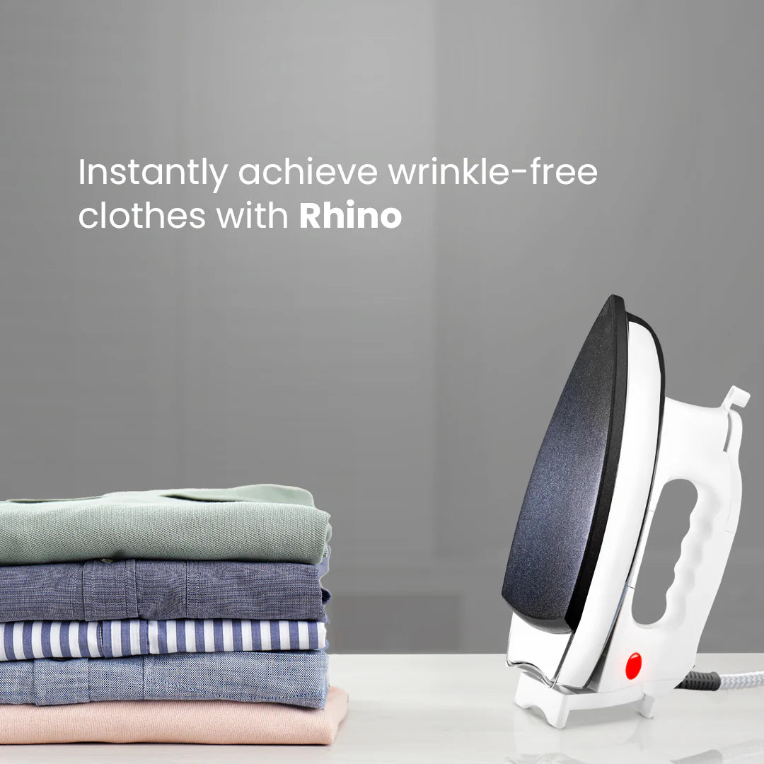 Crompton Rhino 1000W Dry Iron Heavyweight Non-Stick with Auto Shut-Off