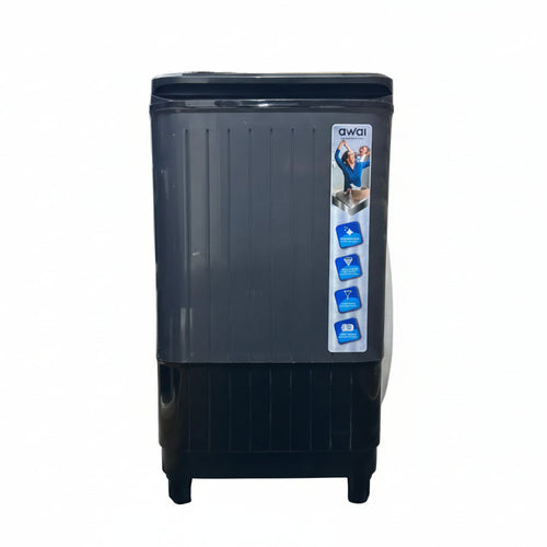 Awai AWINWS900 8kg Topload Washing Machine in Black with Golden Flower Pattern Top
