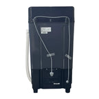 Back view of Awai 9kg washer showing 230VAC power connection and drainage setup.