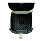 The detached 7.5-liter MF-CY75G2 non-stick basket and oil container of the Comfee air fryer, showcasing the massive capacity for family-sized meals.