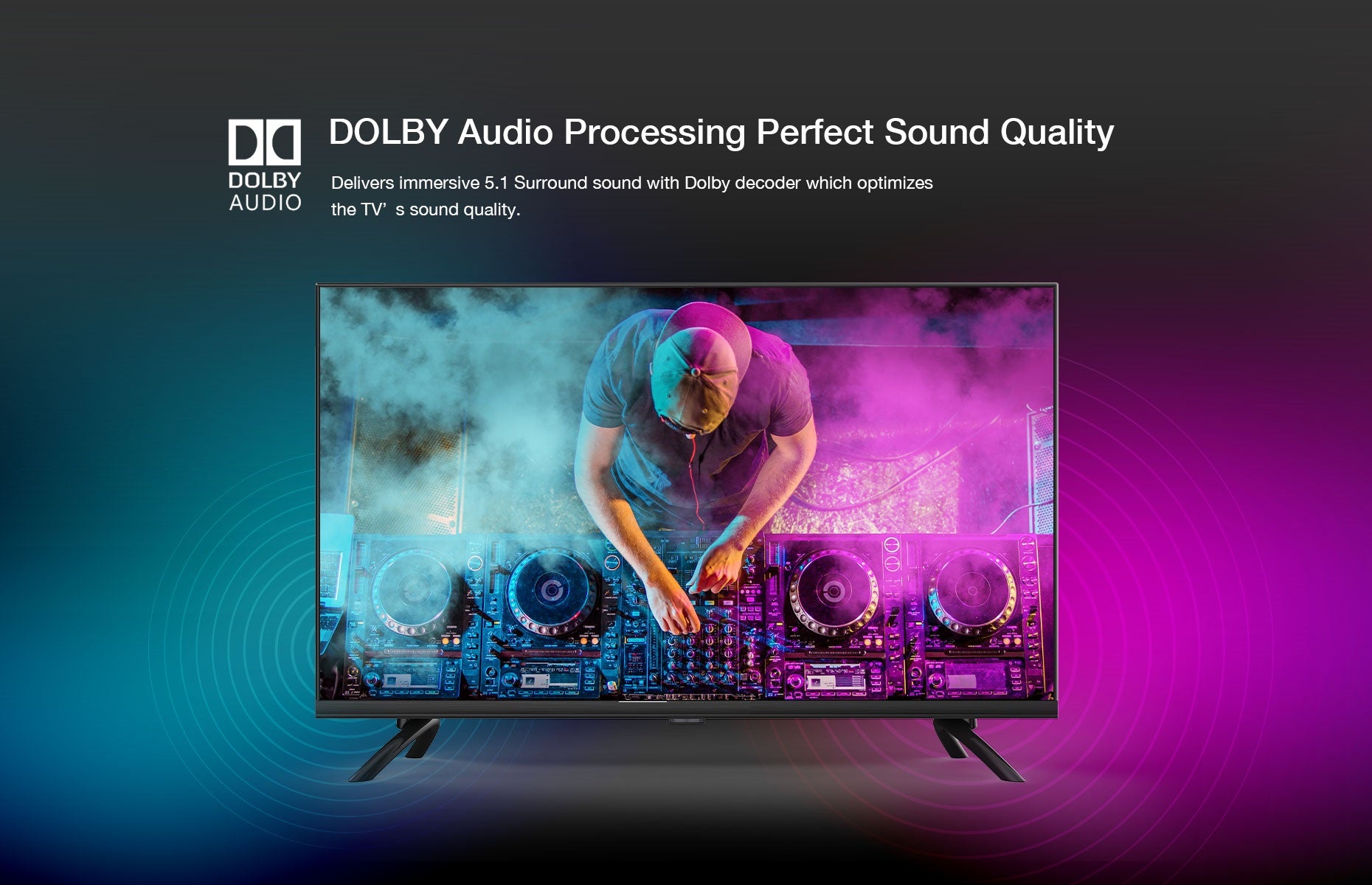 Dychi 43-inch Smart LED TV Dolby Sound Quality