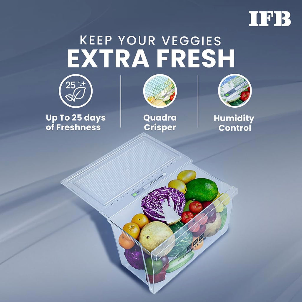 IFB DC-2322FBS 2Star Single Door Refrigerator 206 L Brush Grey
