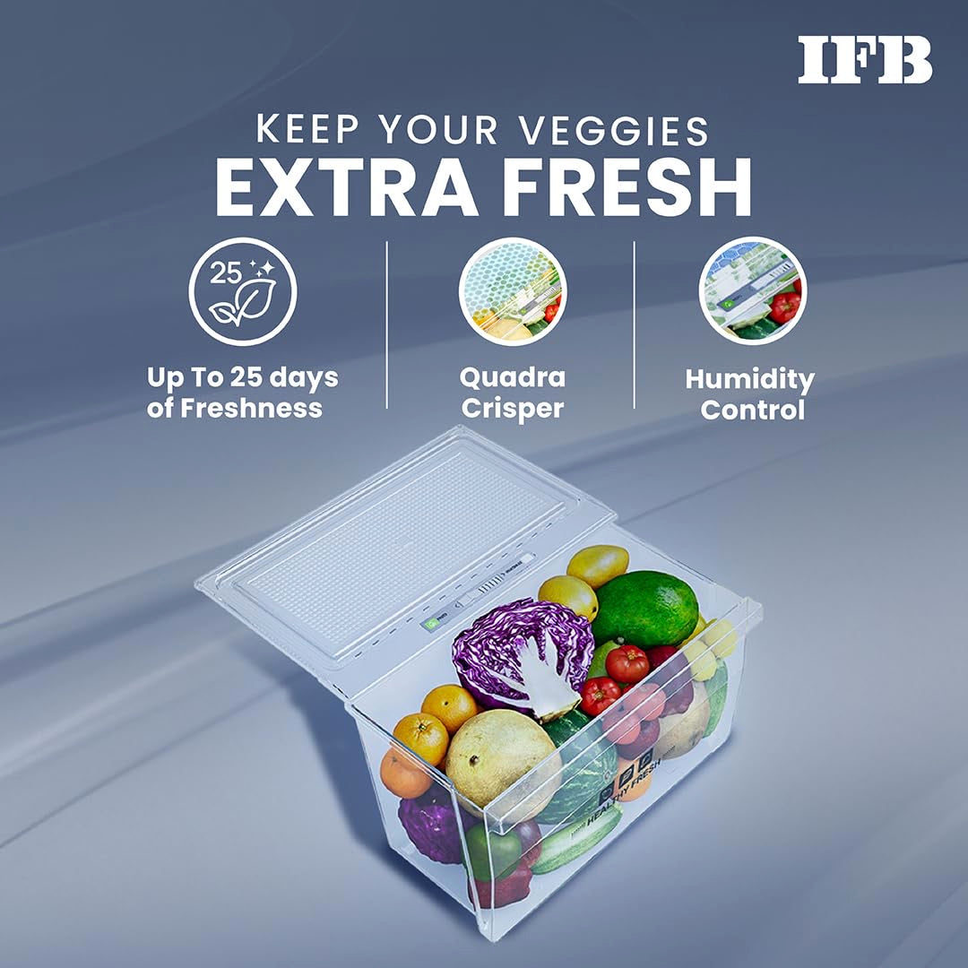 IFB DC-2322FBS 2Star Single Door Refrigerator 206 L Brush Grey