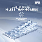Fastest ice making tray inside the freezer of IFB model IFBDC-2322FBS.