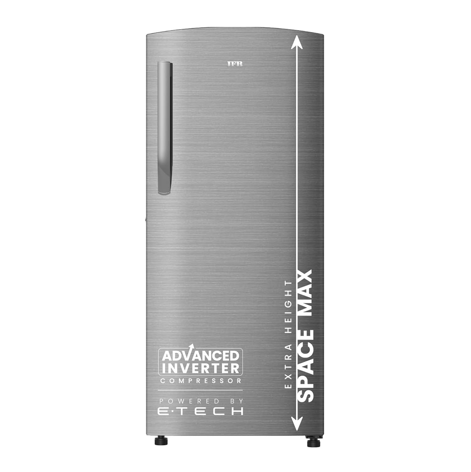 IFB 206L Single Door Refrigerator model IFBDC-2322FBS Space Max, extra height