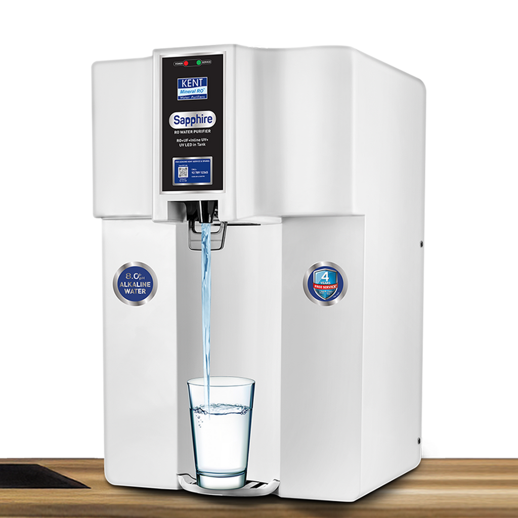 KENT Sapphire W Alkaline RO Water Purifier white