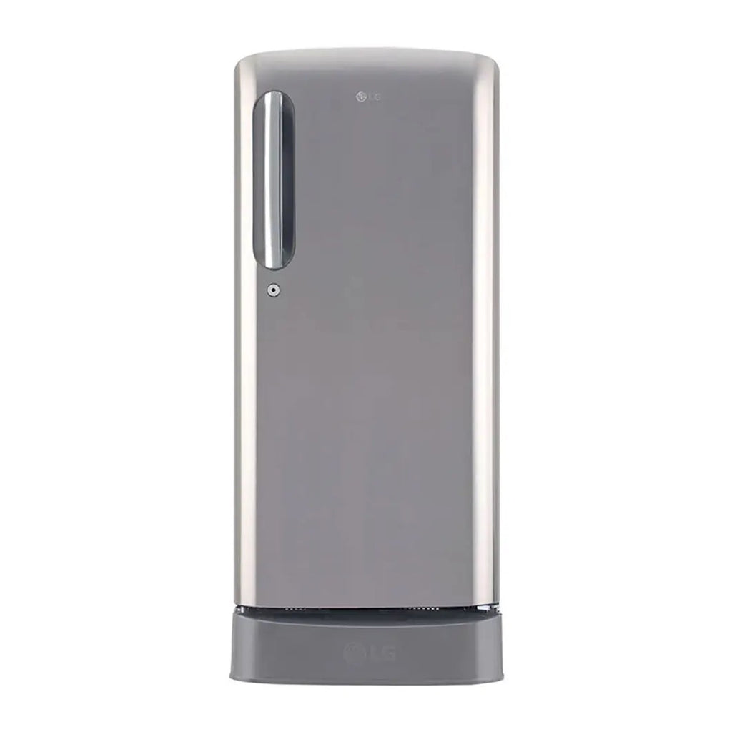 Front view of the LG 190 Liter Single Door Refrigerator GL-D201ALLB with premium PCM finish