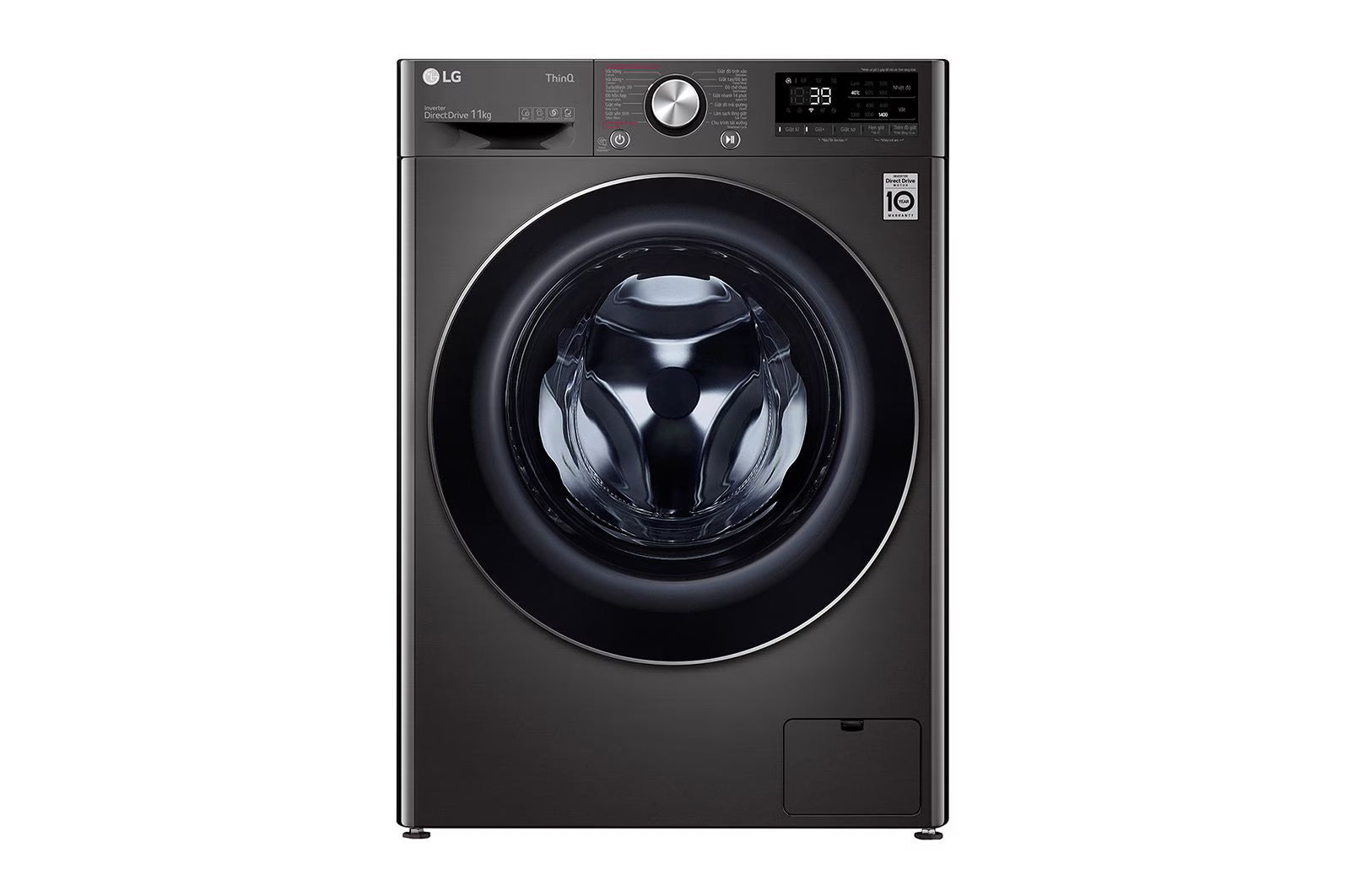 LG 10 KG Front Load Washing Machine (FV1410S3B) – AI DD Motor, TurboWash, Steam, Wi-Fi, Child Lock – Black