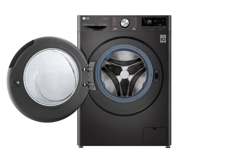 LG 10 KG Front Load Washing Machine (FV1410S3B) – AI DD Motor, TurboWash, Steam, Wi-Fi, Child Lock – Black