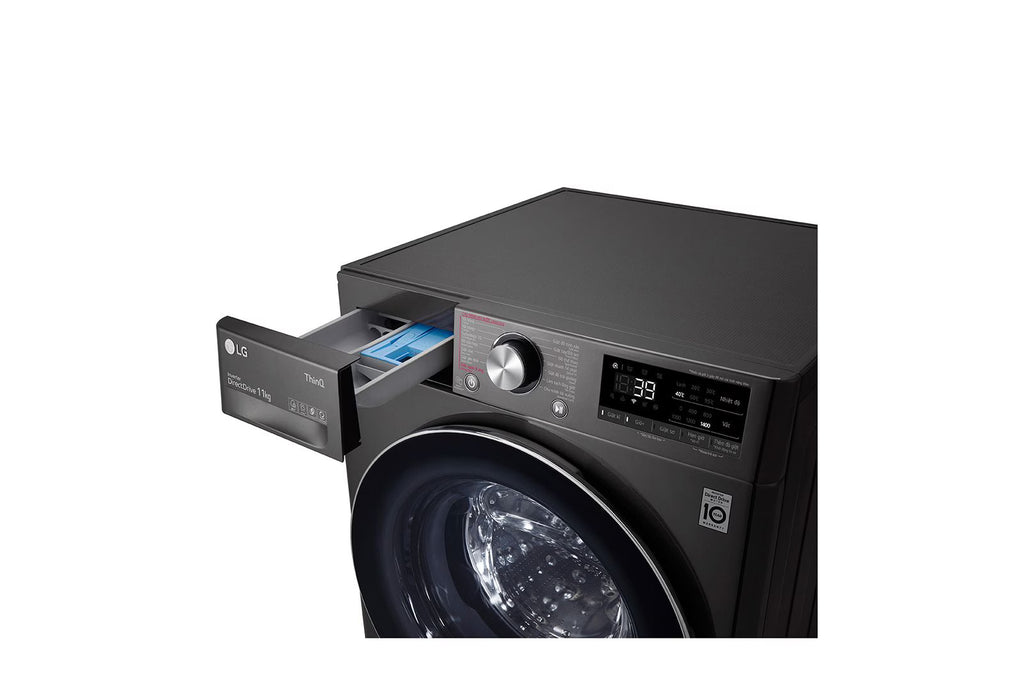 LG 10 KG Front Load Washing Machine (FV1410S3B) – AI DD Motor, TurboWash, Steam, Wi-Fi, Child Lock – Black