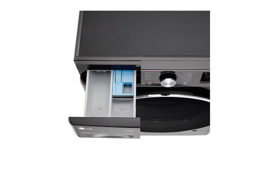 LG 10 KG Front Load Washing Machine (FV1410S3B) – AI DD Motor, TurboWash, Steam, Wi-Fi, Child Lock – Black