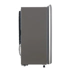 Side view of a stainless steel LG 190L Single Door Refrigerator GL-B201ALLB