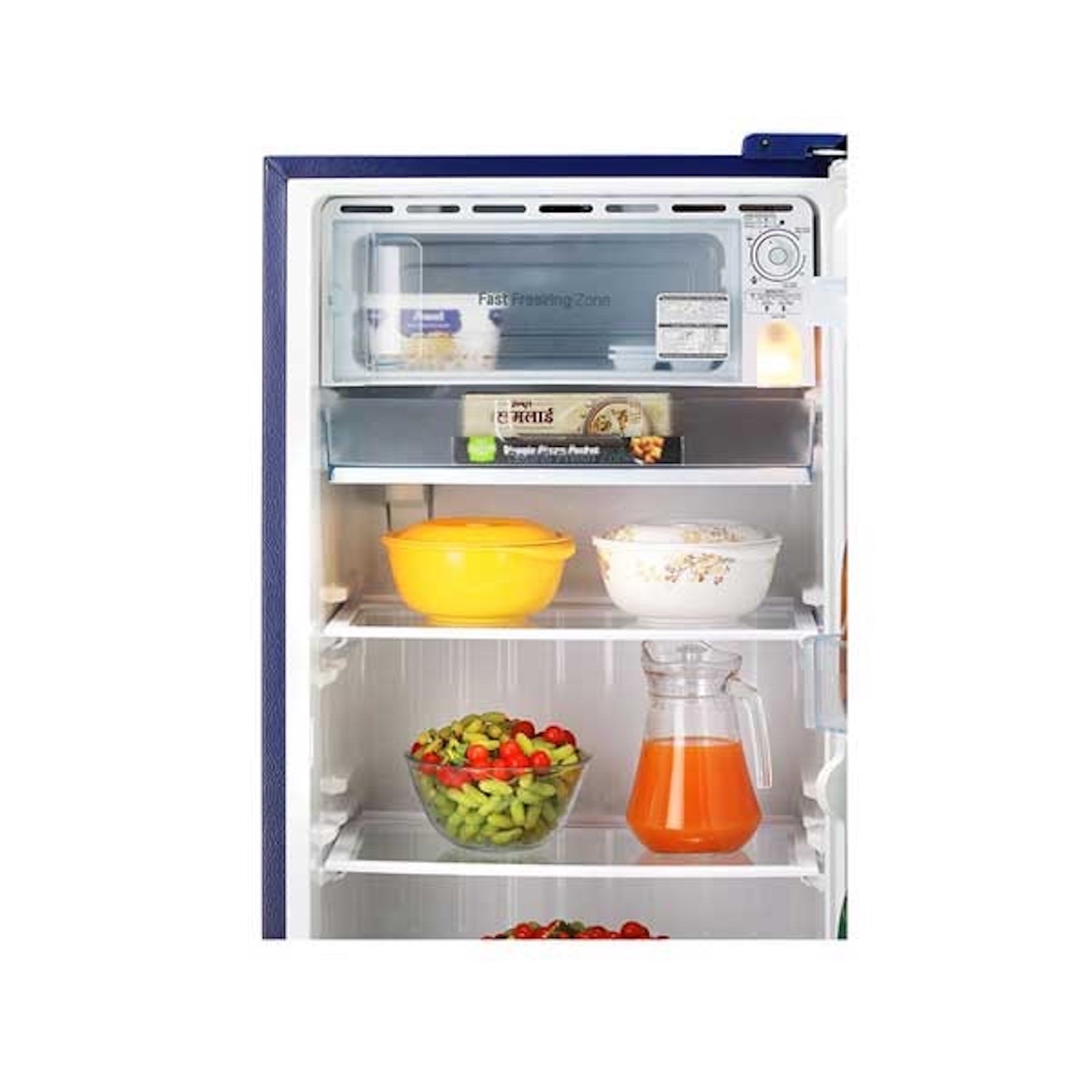 LG 190L Smart Inverter Single Door Refrigerator GLD205ABCB, Blue Charm, Base Stand with Drawer)