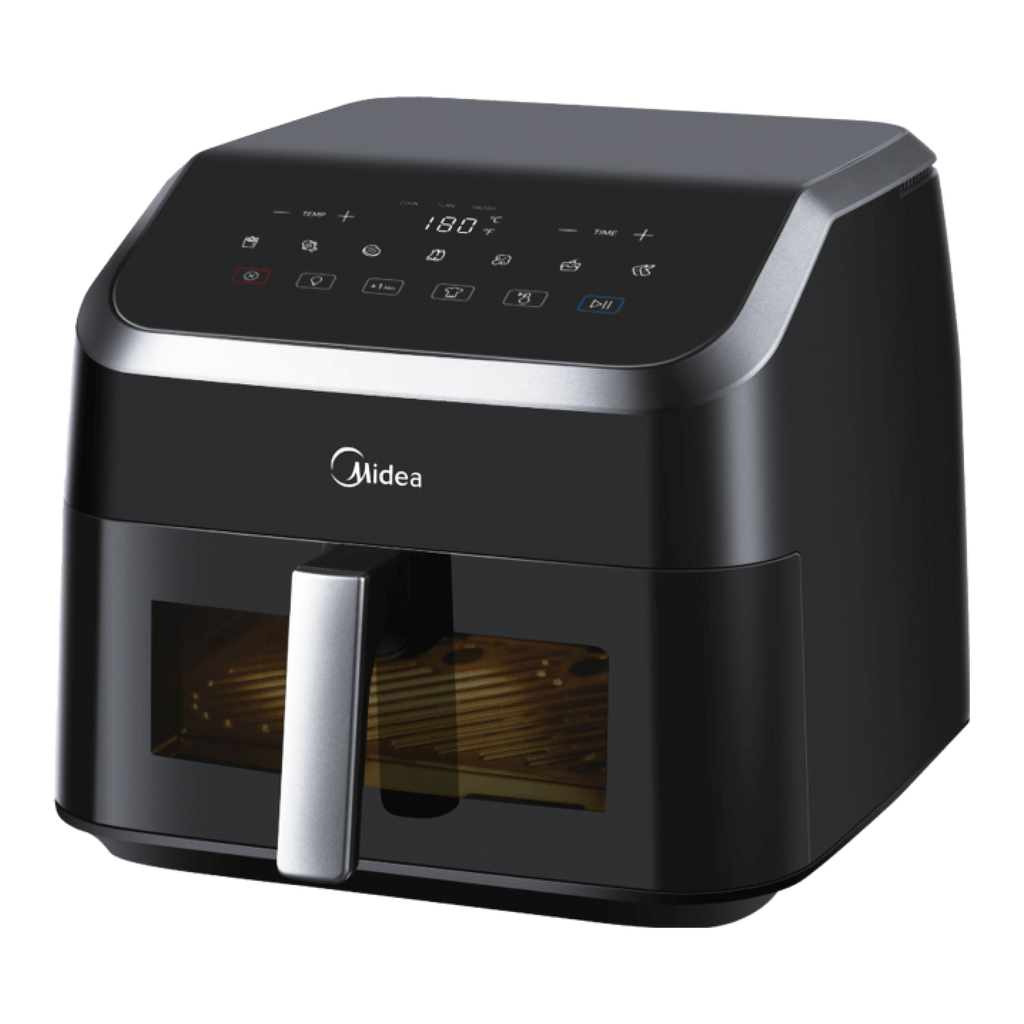 Midea 8.5L mf-cy85wk2 Digital Air Fryer with visual window and touch control interface