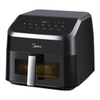 Midea 8.5L mf-cy85wk2 Digital Air Fryer with visual window and touch control interface