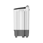 Midea 8kg Twin Tub Washing Machine MT100W80 in White and Grey side view