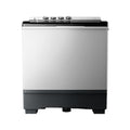Midea 8kg Twin Tub Washing Machine MT100W80 in White and Grey.
