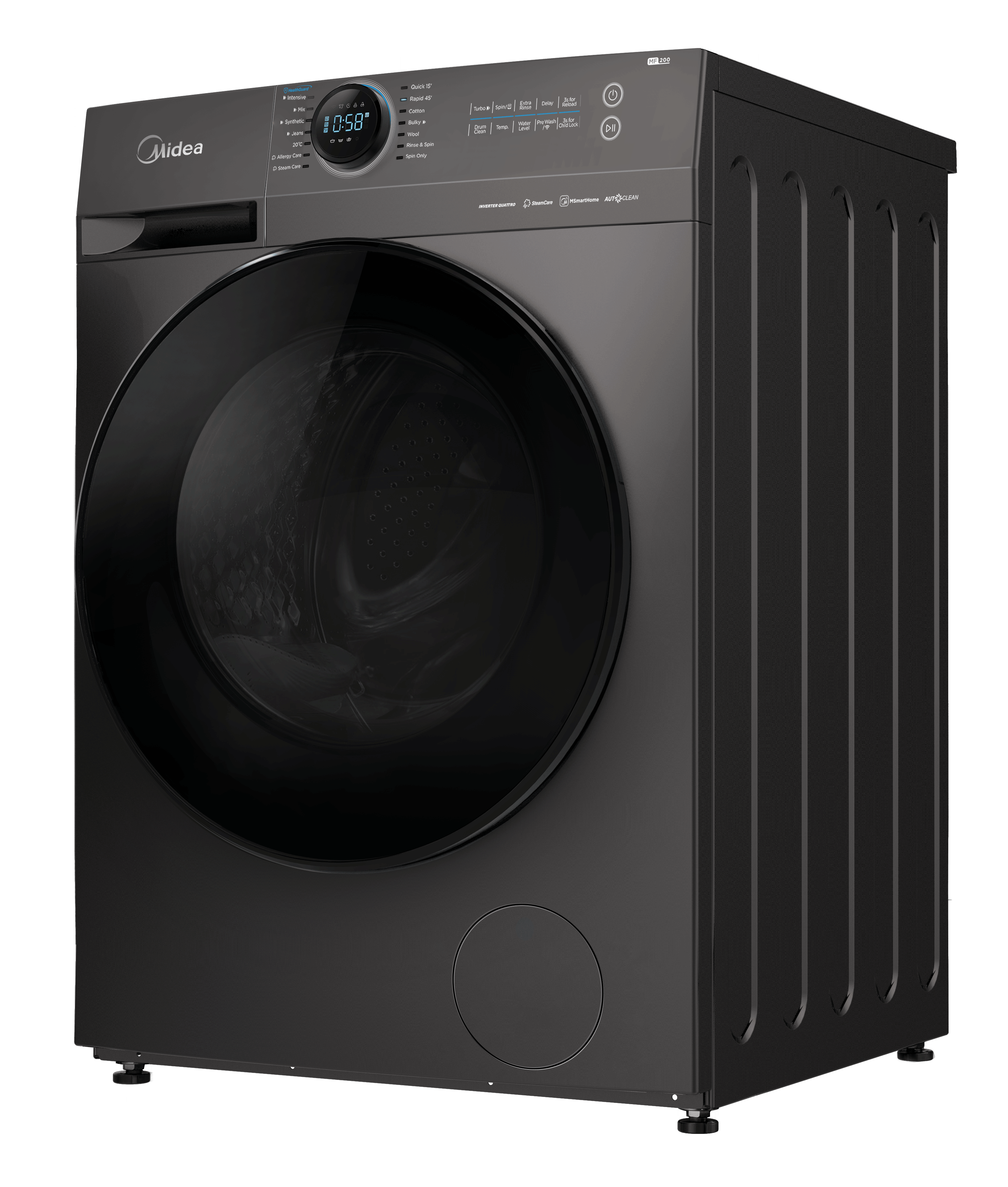 Midea 12 Kg Front Load Washing Machine MF200W120WB