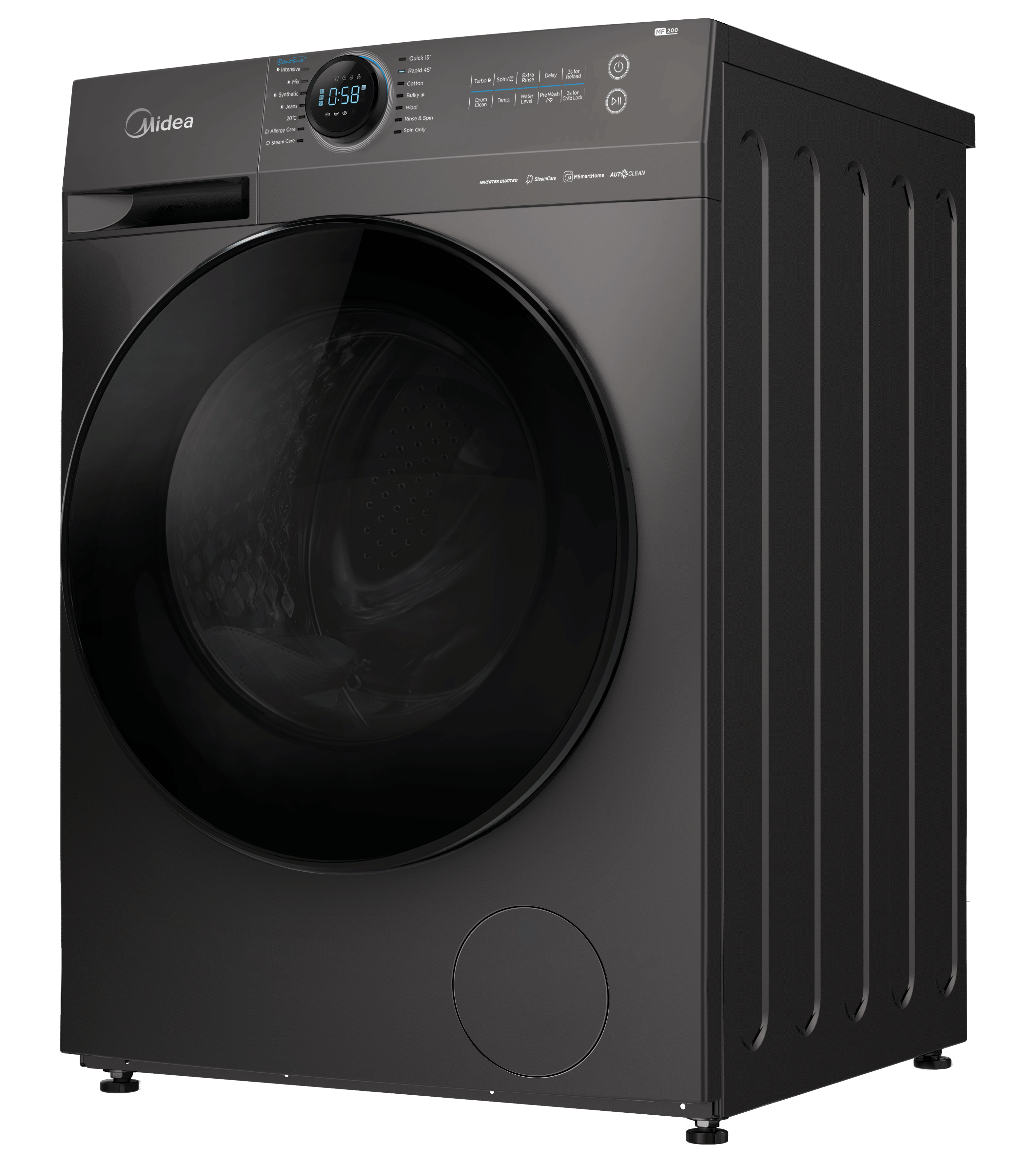 Midea 12 Kg Front Load Washing Machine MF200W120WB