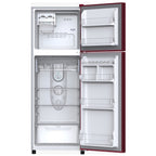 Side view of Videocon 245L refrigerator highlighting the slim depth and Clean Back condenser design.