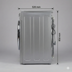 Dimension of Videocon 8.5 Kg Fully Automatic Front Load Washing Machine (VD-8.5DDI)