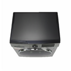 Top view of Videocon 8.5 Kg washing machine VD-8.5DDI highlighting the elegant chrome control knob and smooth top surface.