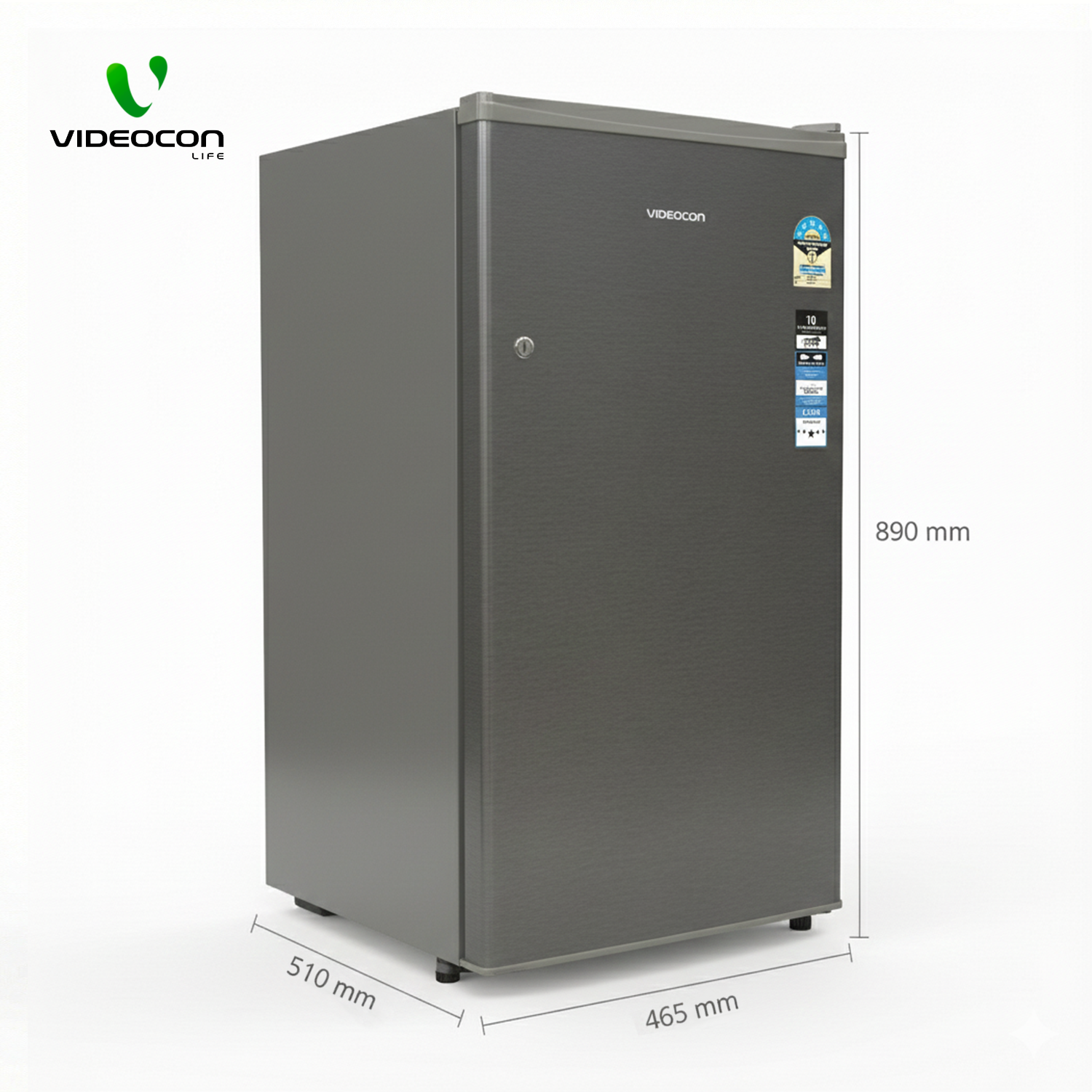 Videocon 120L Direct Cool Single Door Refrigerator VD-120SH