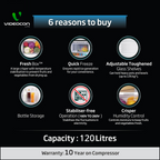 Videocon 120L Direct Cool Single Door Refrigerator VD-120SH
