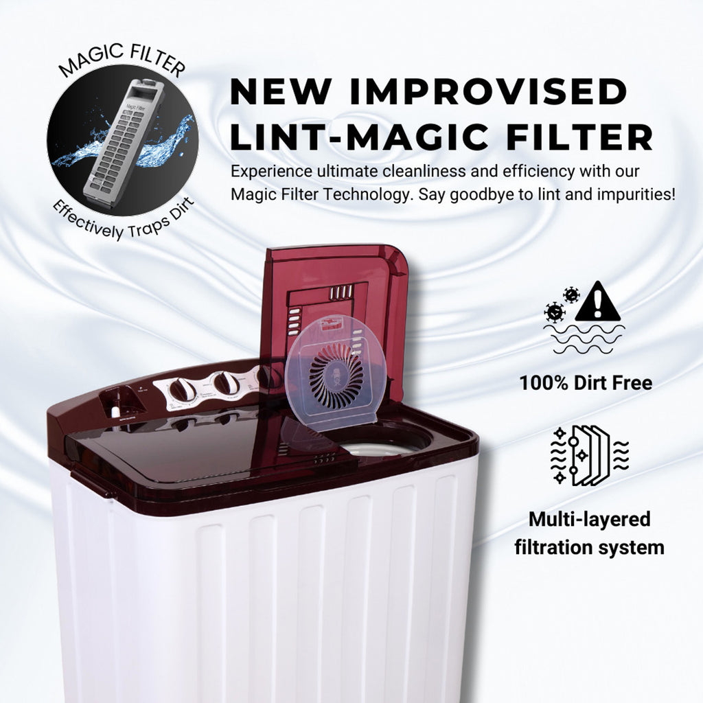 Videocon 8.0 Kg Cyclone Semi-Automatic Washing Machine