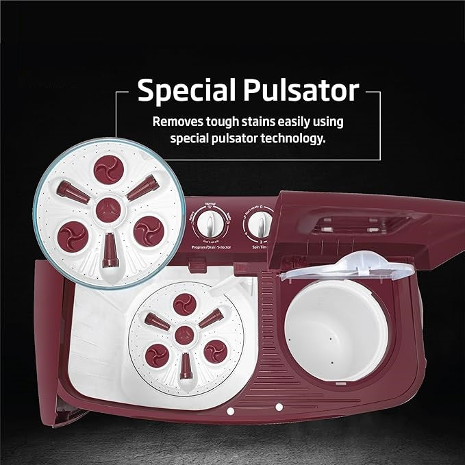 Videocon 8.0 Kg Cyclone Semi-Automatic Washing Machine