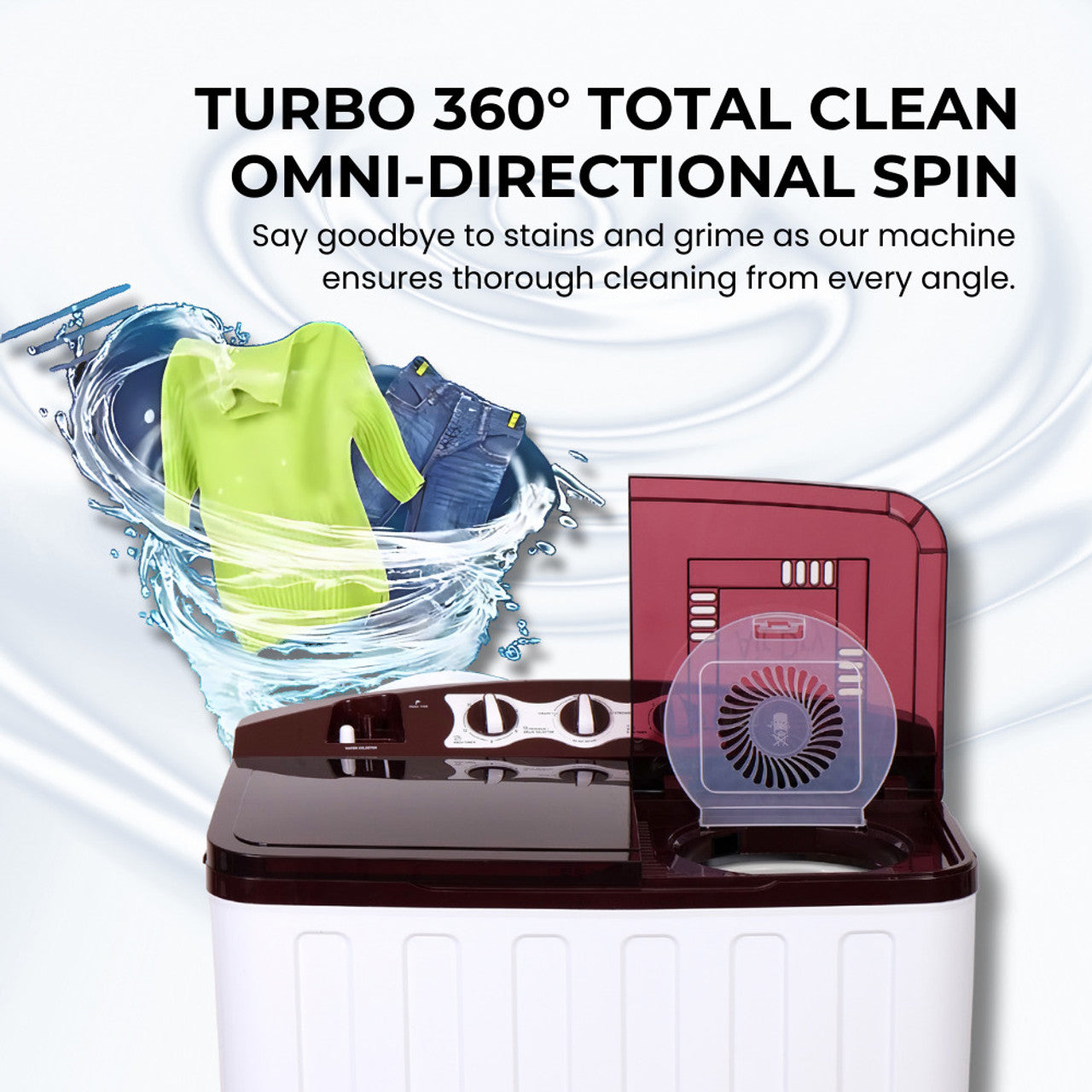 Videocon 8.0 Kg Cyclone Semi-Automatic Washing Machine