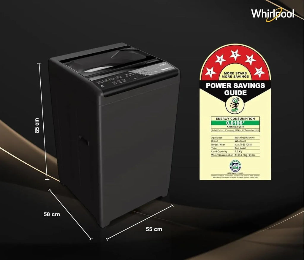 Whirlpool Magic Clean 7kg Fully Automatic Top Load Washing Machine 31585