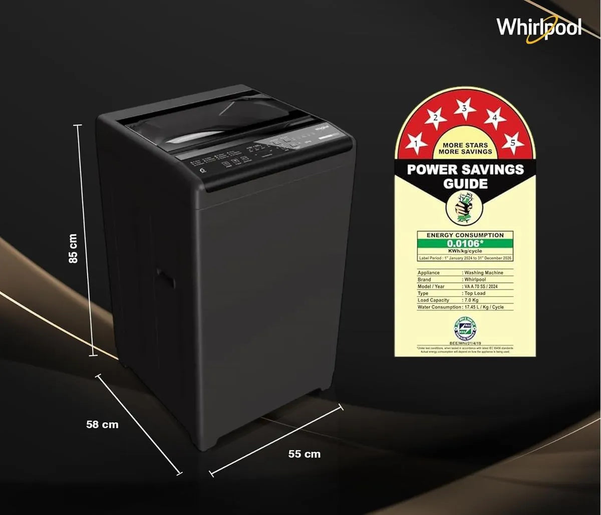 Whirlpool Magic Clean 7kg Fully Automatic Top Load Washing Machine 31585