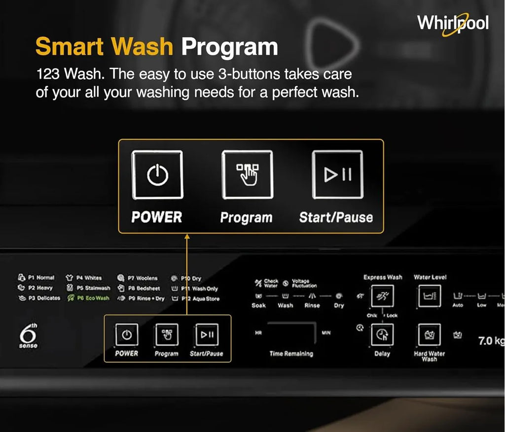 Whirlpool Magic Clean 7kg Fully Automatic Top Load Washing Machine 31585